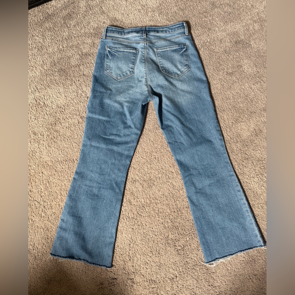L'AGENCE KENDRA HIGH RISE CROPPED FLARE RAW HEM ANKLE, SIZE 27 - Picture 2 of 4